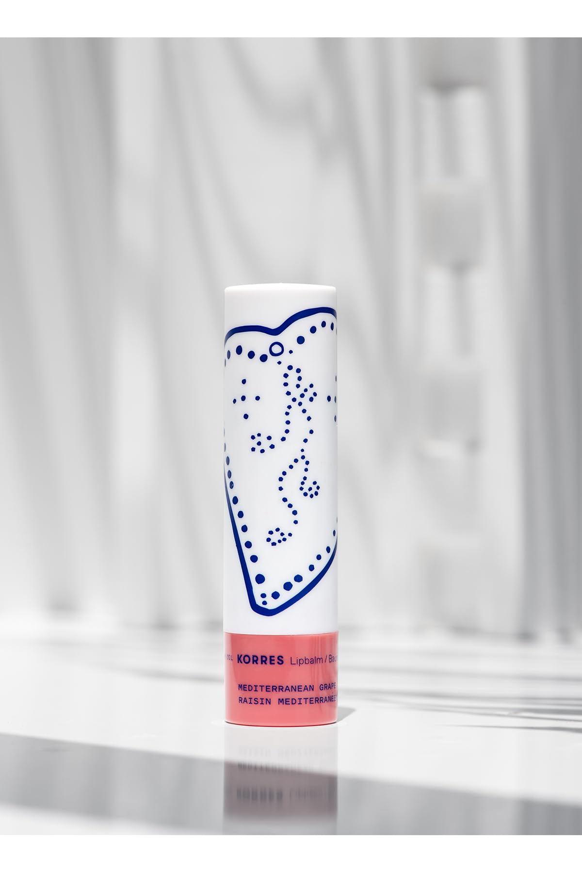 KORRES Lip Butter Stick Mediterranean Grape Hydrating Lip Balm with Greek Hypericum Balsam Oil, Moisturizing & Subtle Tint for Soft Lips, Lip Care for Women & Men, 0.17 oz