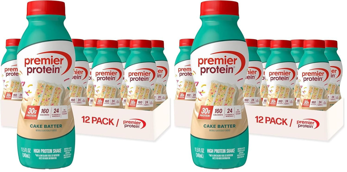 Premier Protein 30g High Protein Shake, Bananas & Cream, 12 Pack