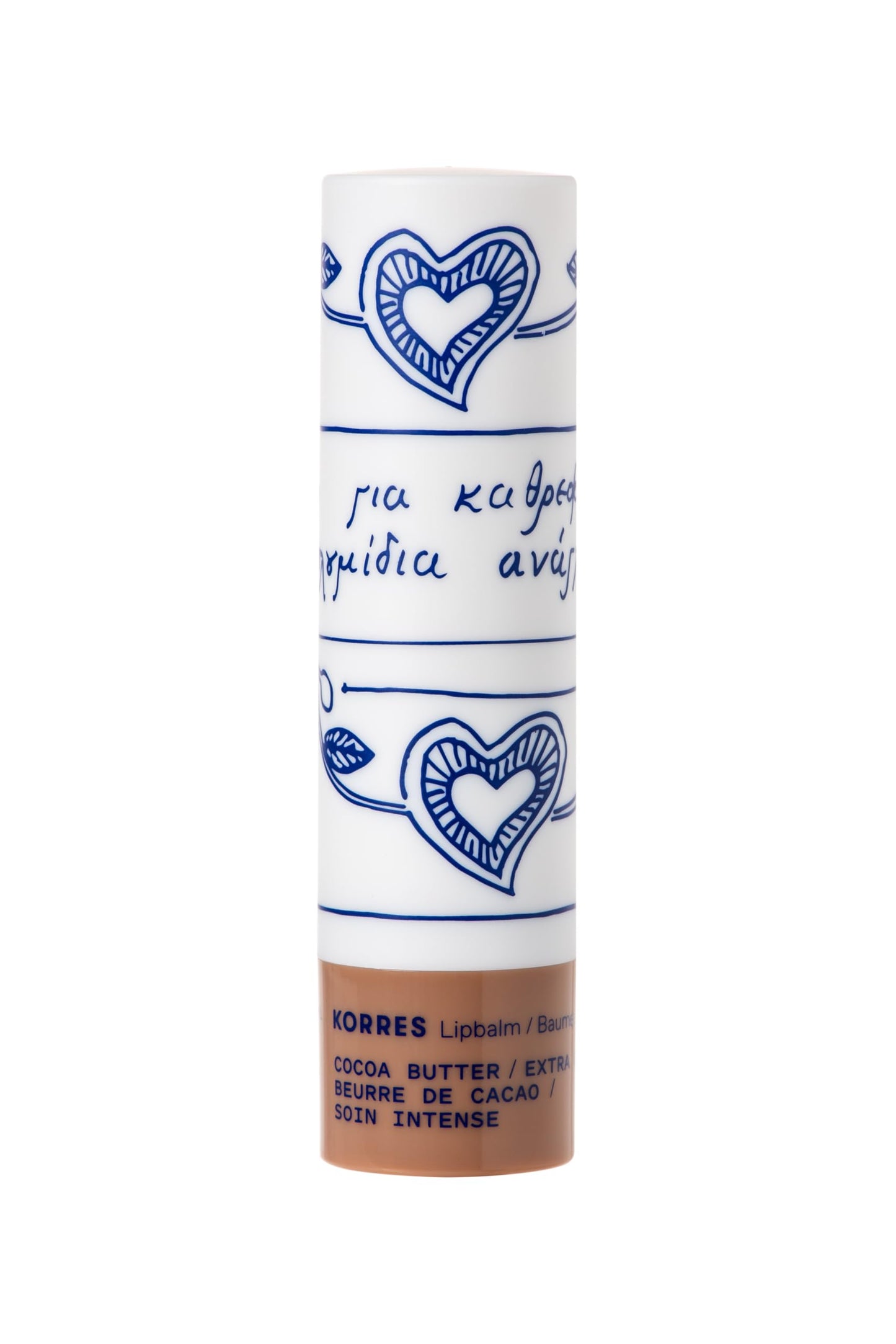KORRES Lip Butter Stick Cocoa Butter Hydrating Lip Balm with Greek Hypericum Balsam Oil, Moisturizing & Subtle Tint for Soft Lips, Lip Care for Women & Men, 0.17 oz