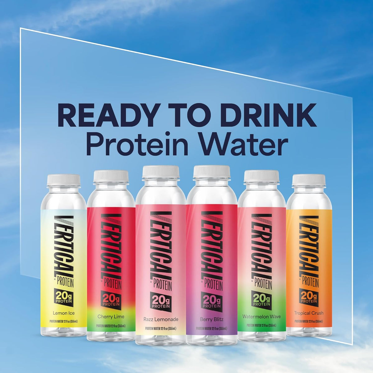 Vertical Protein Clear Protein Water Drink, 20g Whey Isolate, New Formula