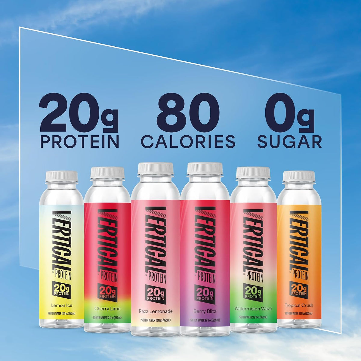 Vertical Protein Clear Protein Water Drink, 20g Whey Isolate, New Formula
