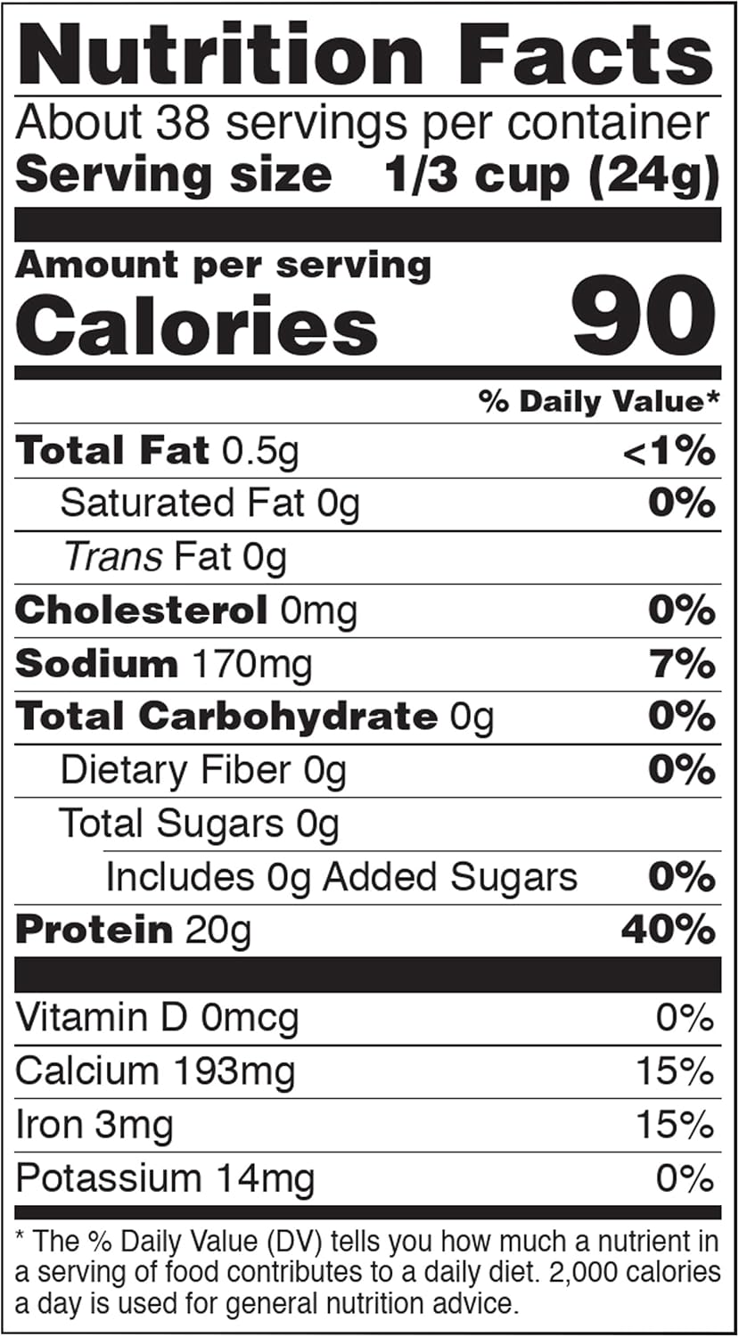 NOW Sports, Soy Protein Isolate 20g, Unflavored Powder, 2 lbs