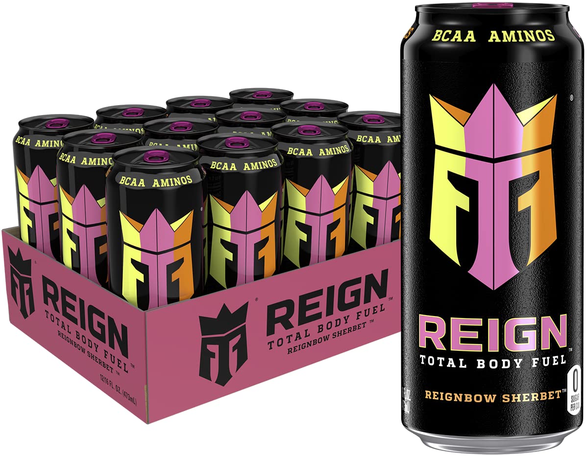 Reign Total Body Fuel,Cherry Limeade,Fitness & Performance Drink,16 Fl Oz,(Pack of 24)