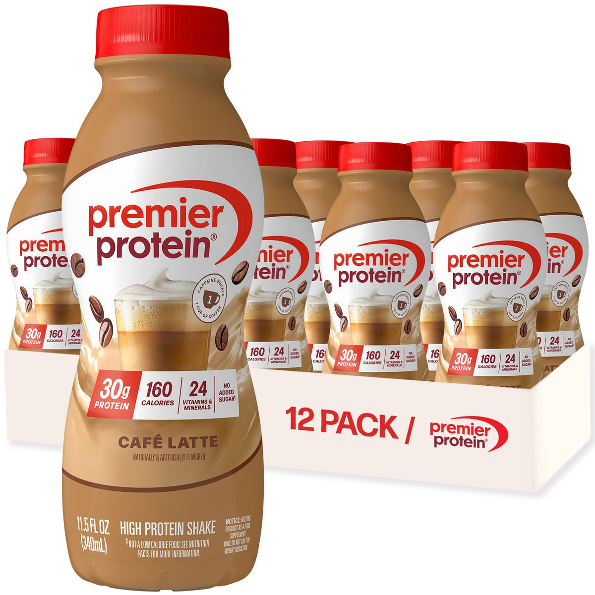 Premier Protein 30g High Protein Shake, Bananas & Cream, 12 Pack
