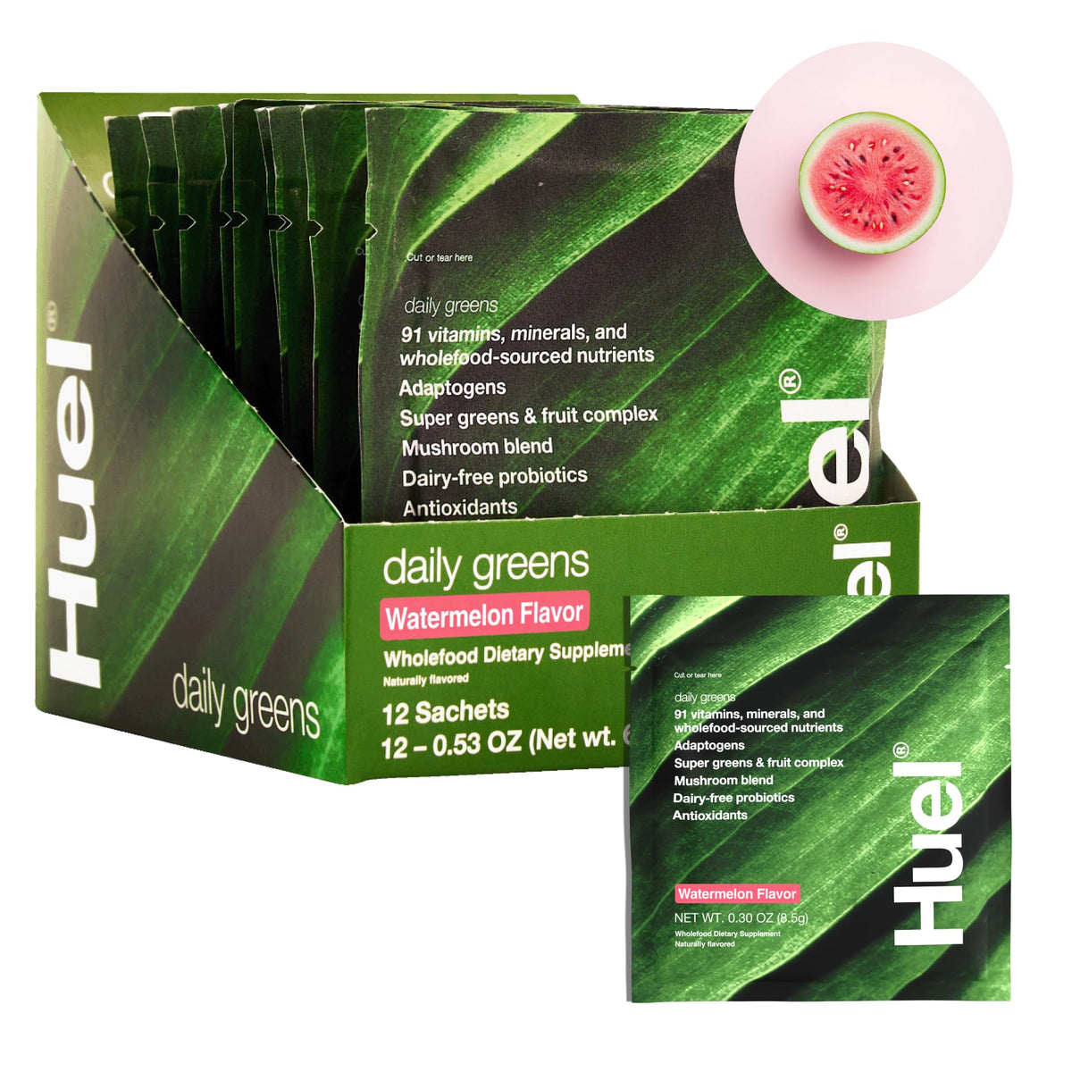 Huel Daily Greens | Superfood Greens Powder | Adaptogens & Probiotics