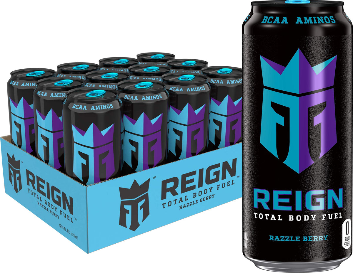 Reign Total Body Fuel,Cherry Limeade,Fitness & Performance Drink,16 Fl Oz,(Pack of 24)