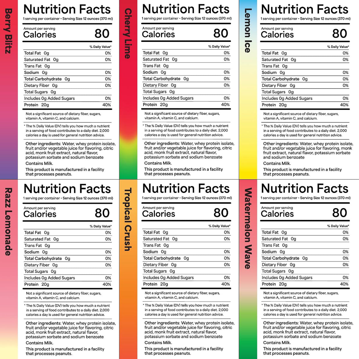 Vertical Protein Clear Protein Water Drink, 20g Whey Isolate, New Formula