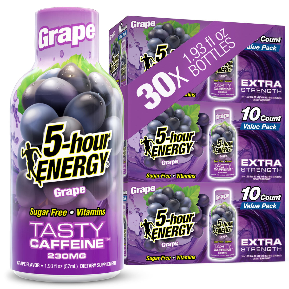 5-hour ENERGY GRAPE Flavor, 20 Count, Extra Strength Energy Shot